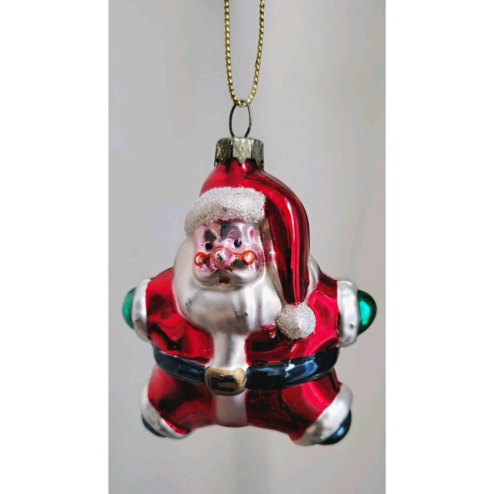 Thomas Pacconi Museum Series Santa Claus Glass Christmas Ornament Vintage
